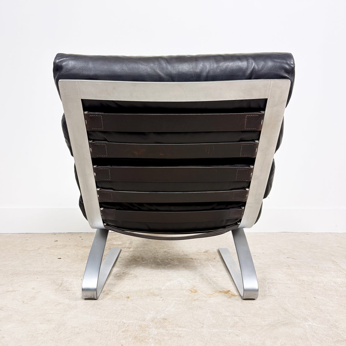Vintage COR Sinus Lounge Chair – Black Leather, 1970s
