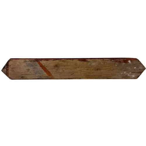 Antique French Wooden Sign Défense d’Afficher