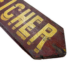 Antique French Wooden Sign Défense d’Afficher