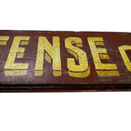 Antique French Wooden Sign Défense d’Afficher
