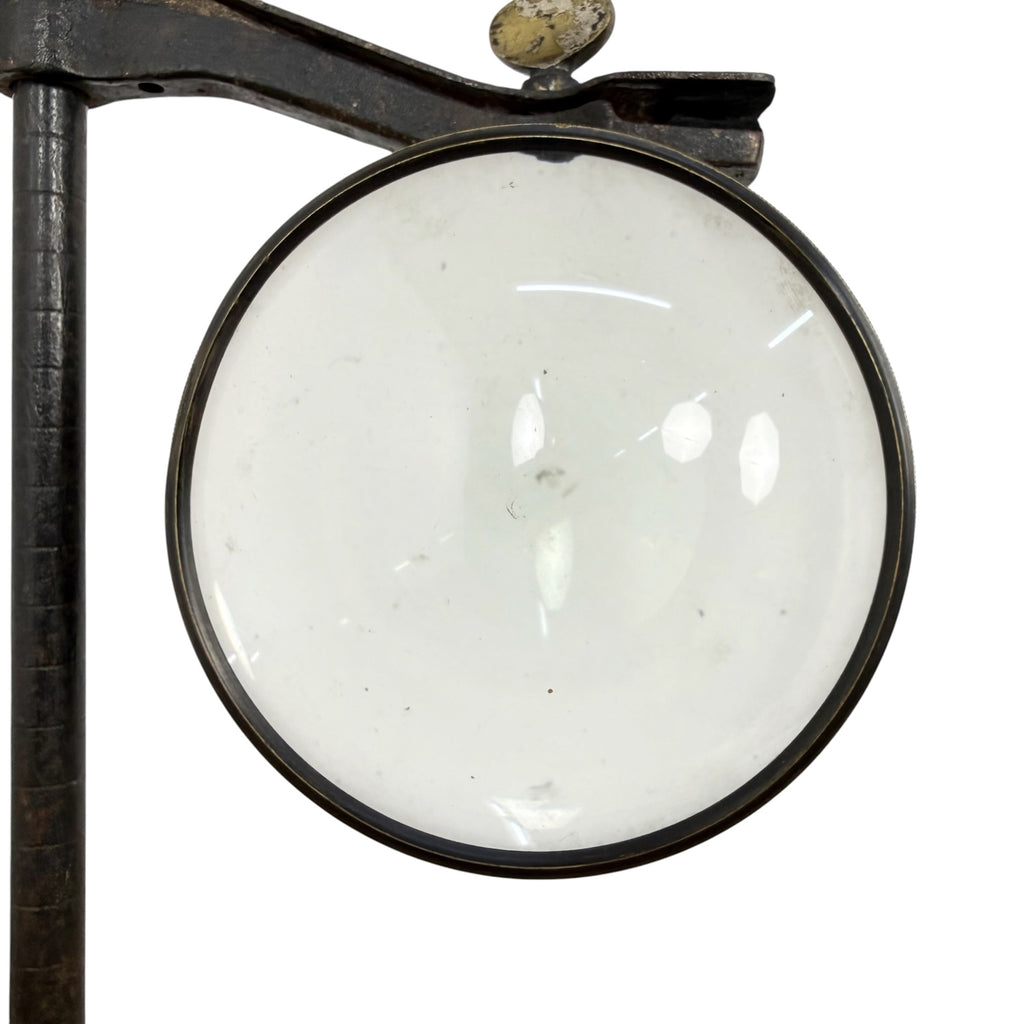 Antique Industrial Lens on Cast Iron Base Paris
