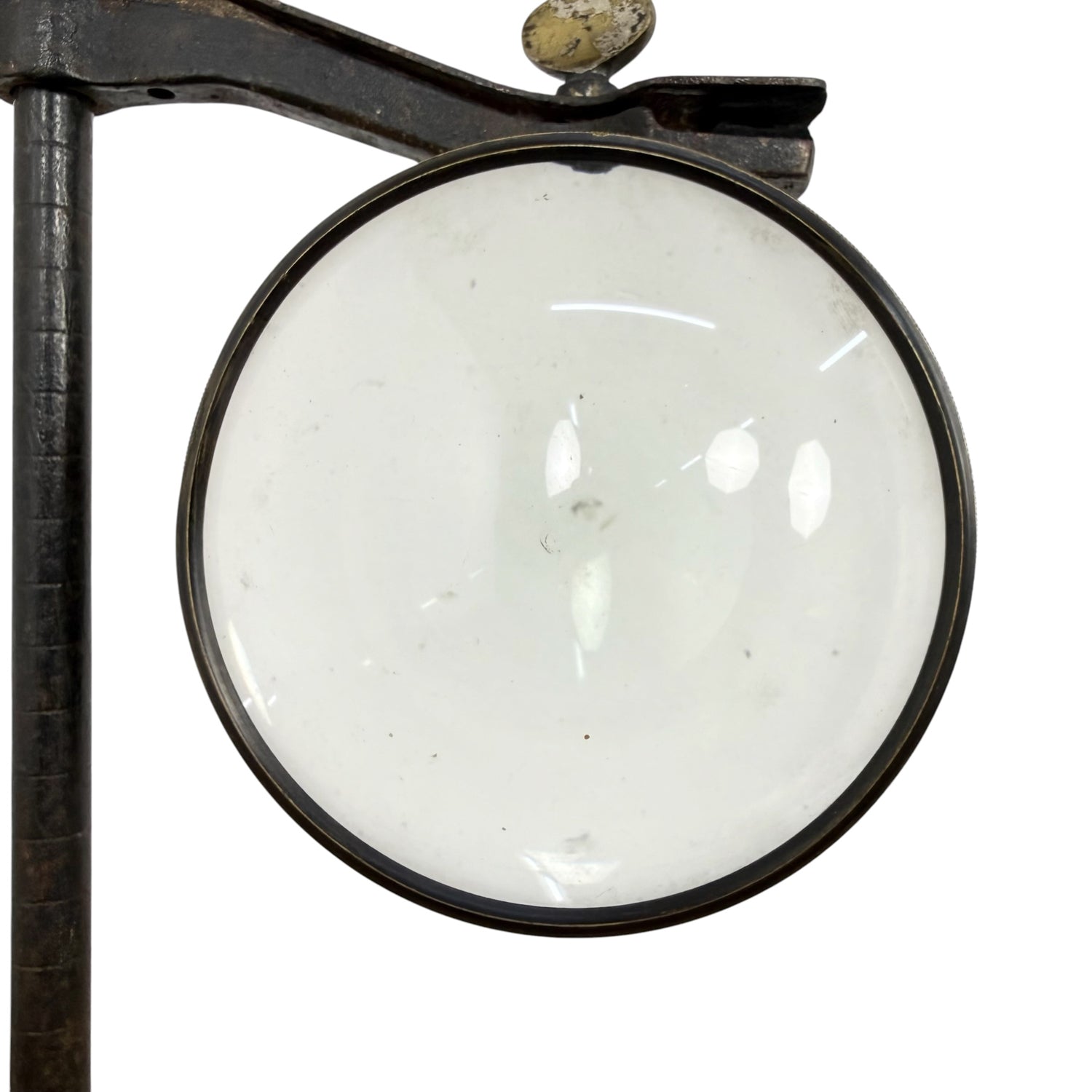 Antique Industrial Lens on Cast Iron Base Paris