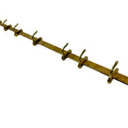 French Antique Brass Pot Hanging Rack Paris