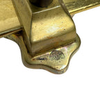 French Antique Brass Pot Hanging Rack Paris