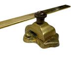 French Antique Brass Pot Hanging Rack Paris