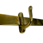 French Antique Brass Pot Hanging Rack Paris
