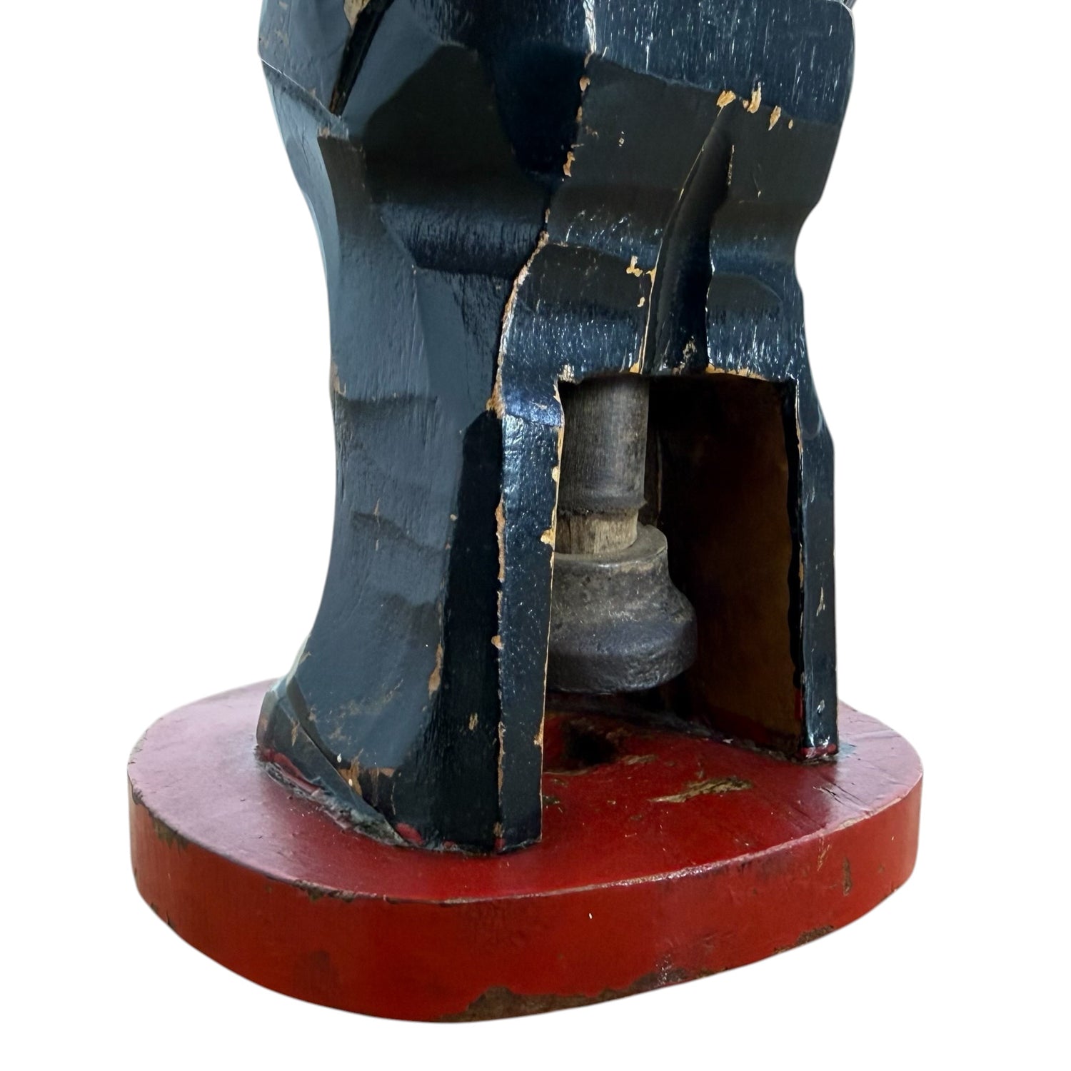 Antieke houten matrozen notenkraker – handgesneden maritieme figuur