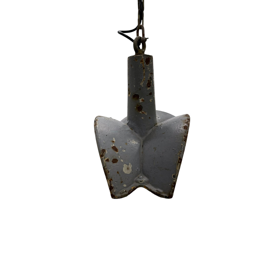 Nr. 2 Vintage industriële spiegelende hanglamp van Esla