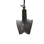 Nr. 2 Vintage industrial mirrored pendant light by Esla
