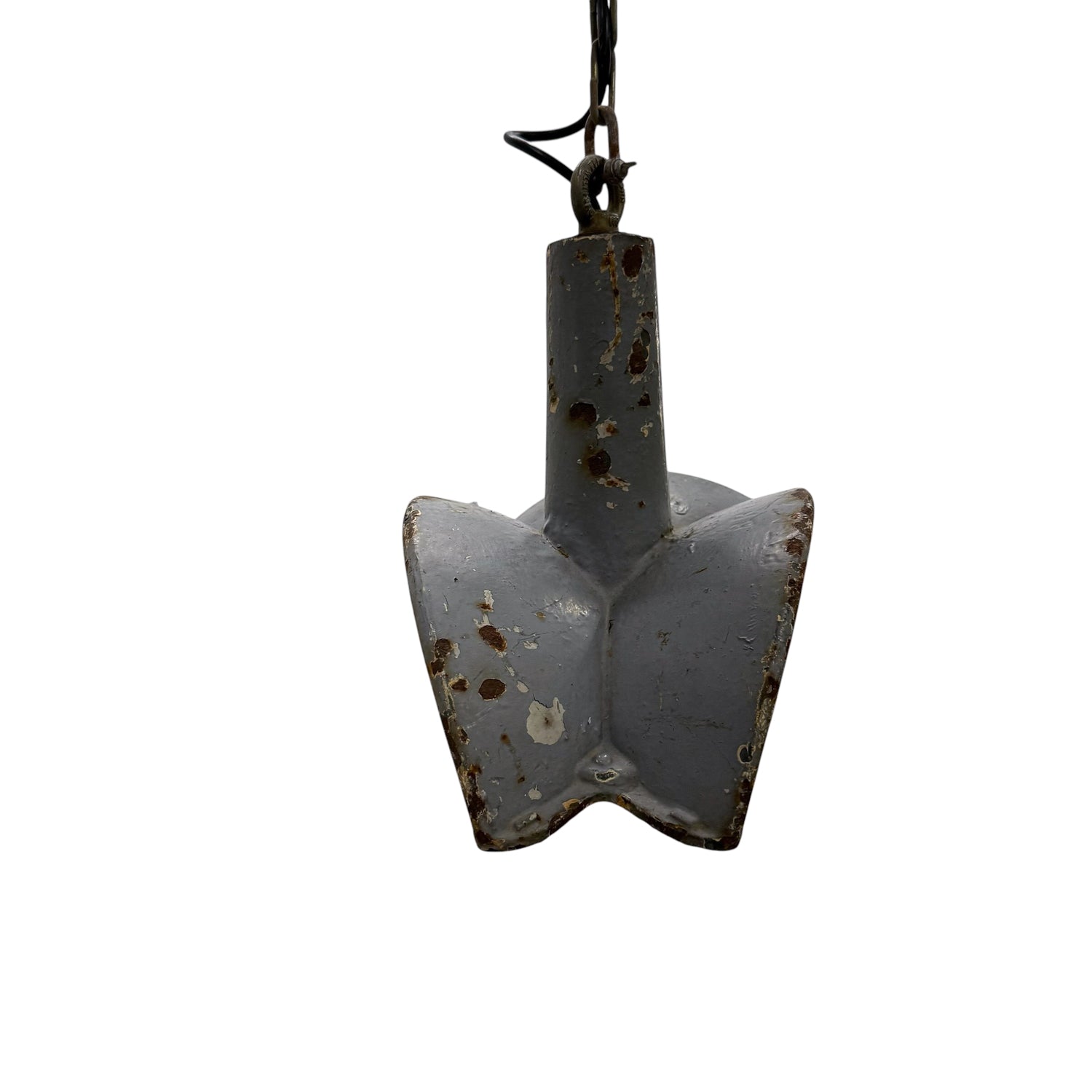 Nr. 2 Vintage industriële spiegelende hanglamp van Esla