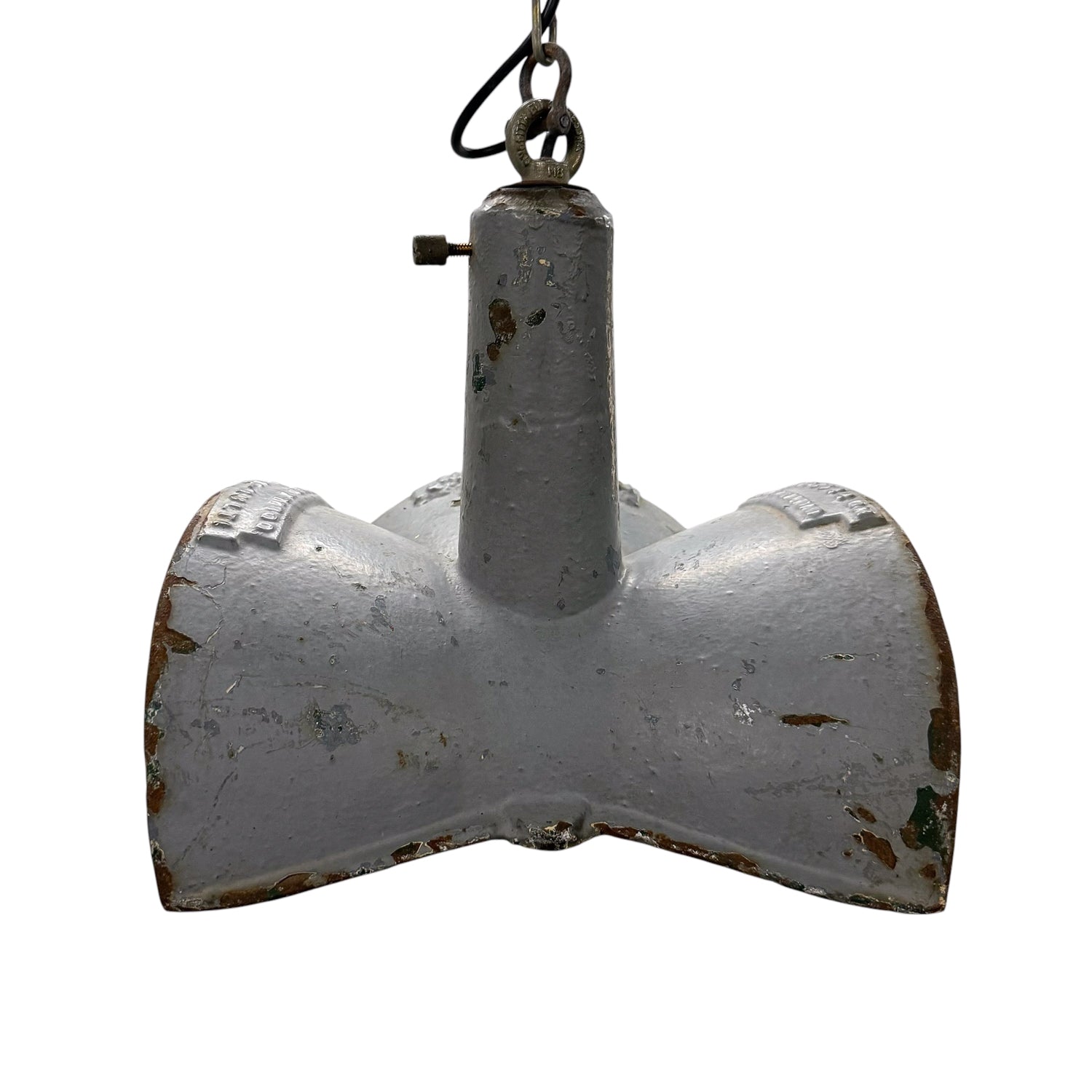 Nr. 2 Vintage industriële spiegelende hanglamp van Esla