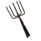 Set of 5 antique eel fishing spears wrought iron