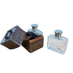 Antique Travel Perfume Bottles in Leather Case
