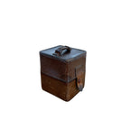 Antique Travel Perfume Bottles in Leather Case
