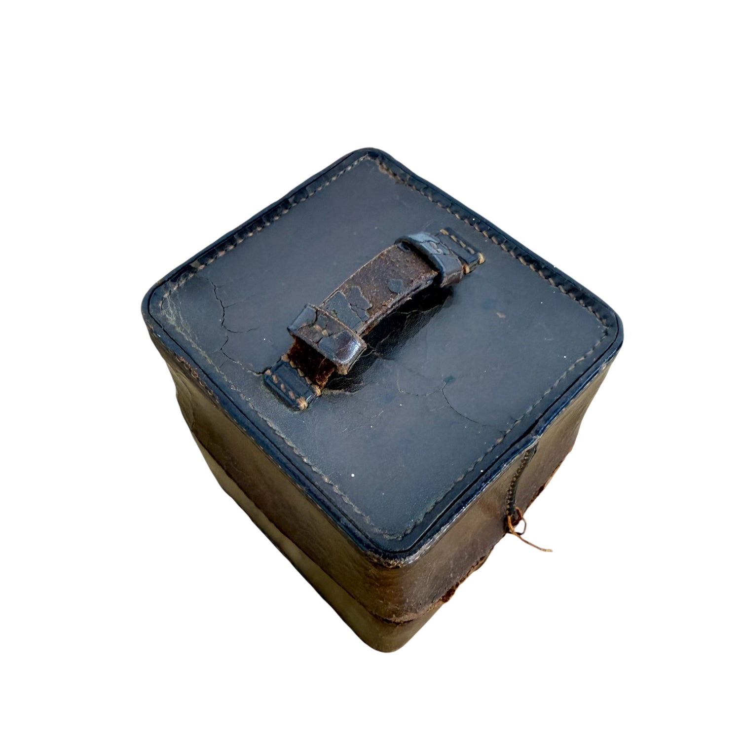 Antique Travel Perfume Bottles in Leather Case