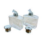 Antique Travel Perfume Bottles in Leather Case