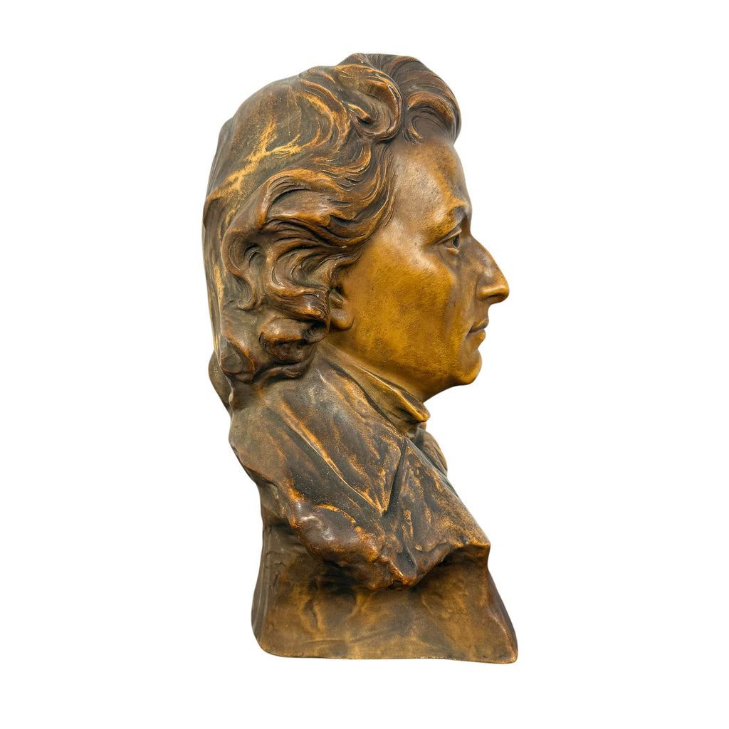 Vintage plaster Bust of Frédéric Chopin