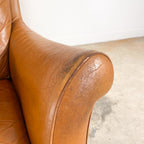Set of 2 Vintage Cognac Leather Armchairs