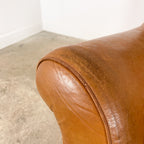 Set of 2 Vintage Cognac Leather Armchairs