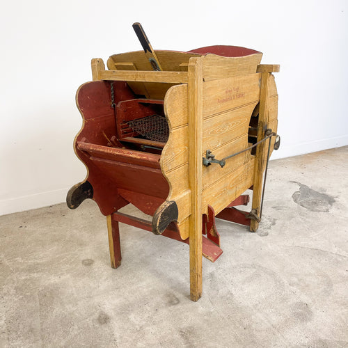 Antique Austrian Wooden Grain Winnowing Machine Alois Vogl