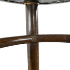Set of 2 antique Thonet Bentwood Stools with Cane Seats