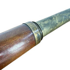 Antique Brass And Wood Telescope