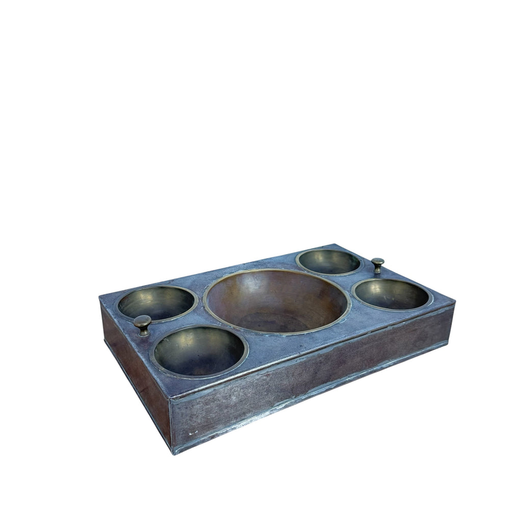 Vintage Brass Cash Tray Change Holder