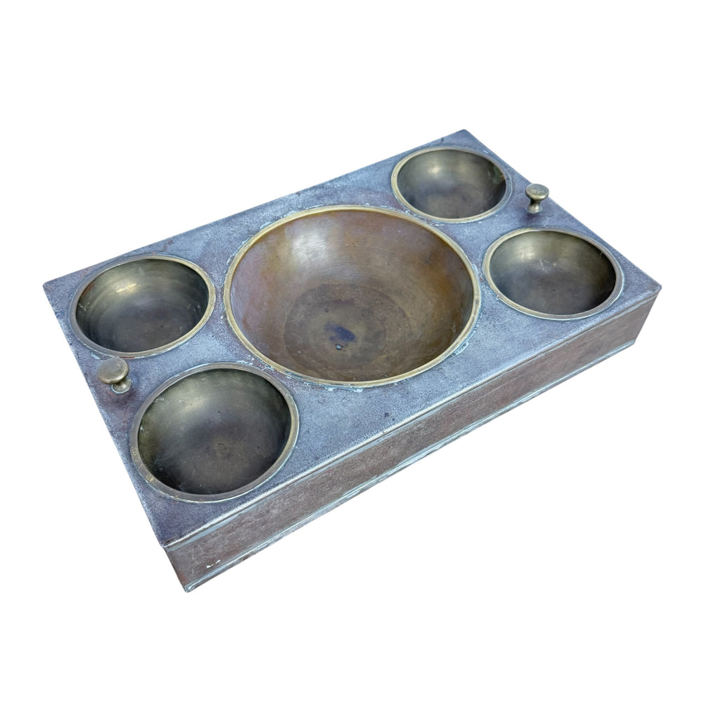 Vintage Brass Cash Tray Change Holder