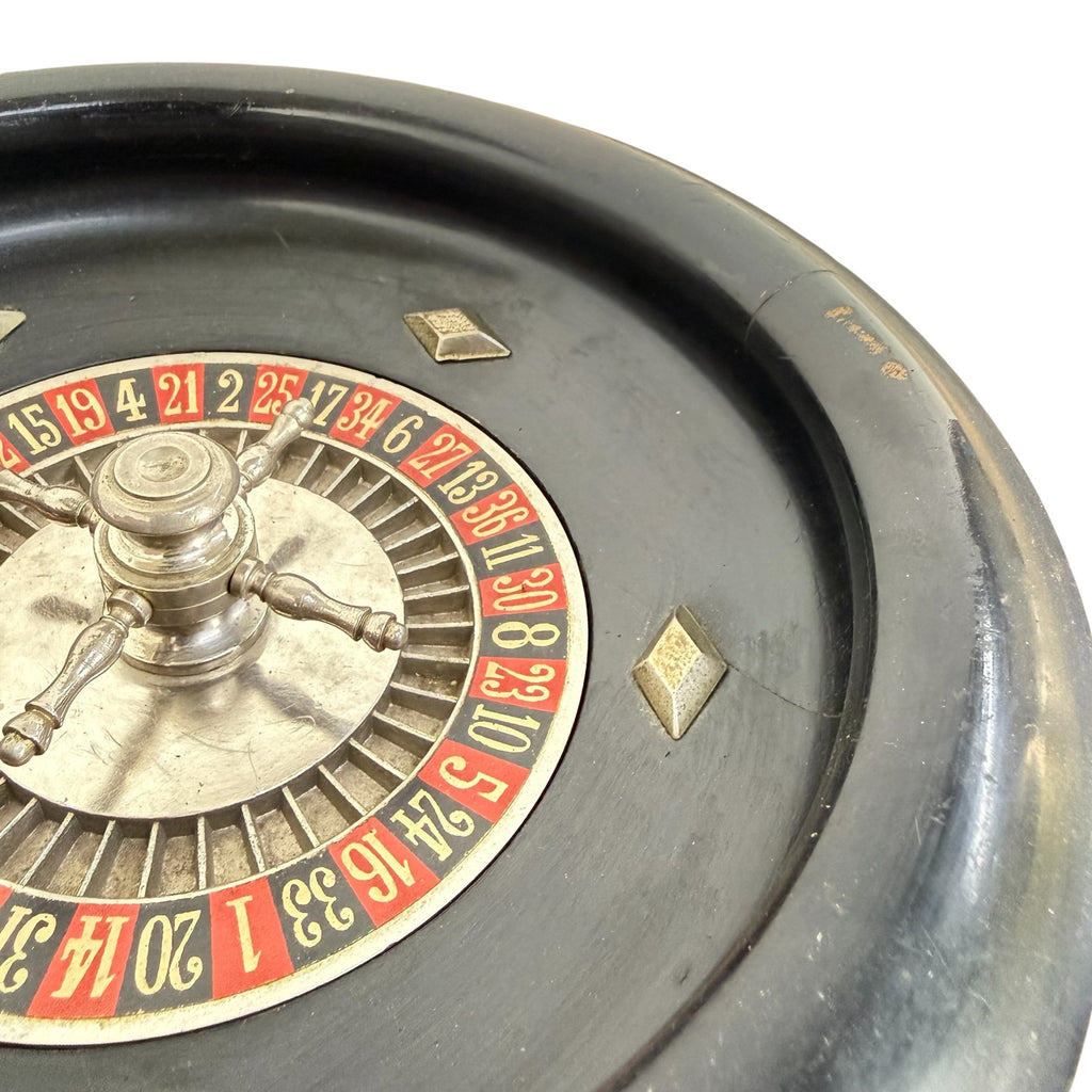 Vintage French Miniature Roulette Wheel