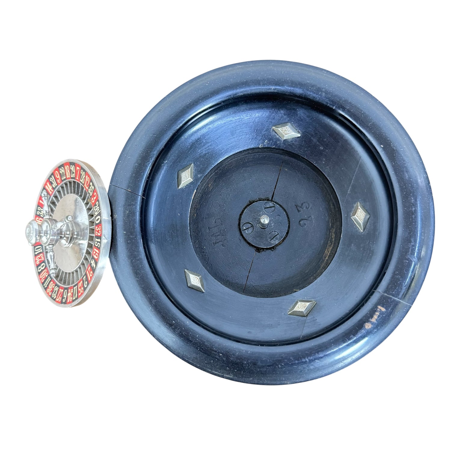 Vintage French Miniature Roulette Wheel
