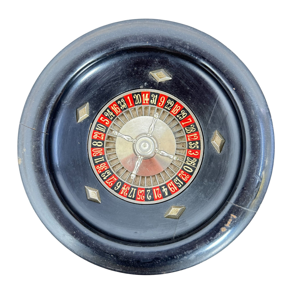 Vintage French Miniature Roulette Wheel